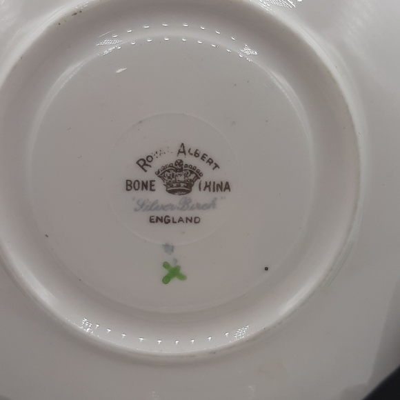 Royal Albert Bone China Set of 2 Silver Birch Saucer Plate  5.5" Made In England - Picture 5 of 10